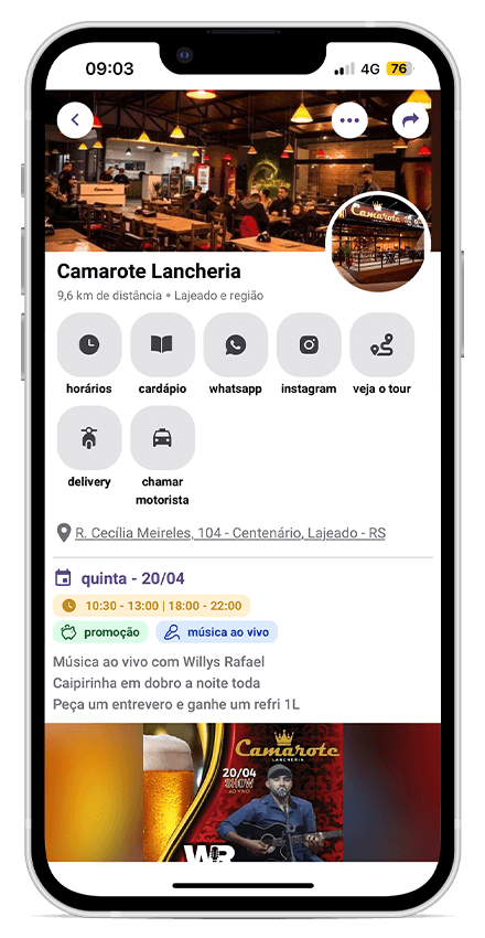 Imagem de um estabelecimento no Favorito